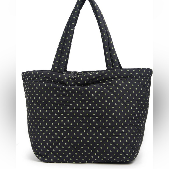 Marc Jacobs medium black and green polka dot tote. - Picture 4 of 5